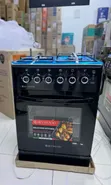 Skywood 50x55cm Standing Cooker: 3 Gas + 1 Electric Burner - 2