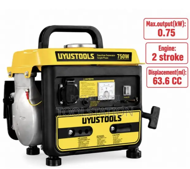 Uyus Tools GEG570 Portable Gasoline Generator 750W - 1