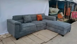 Brand New Grey 7-Seater L-Shaped Sofa