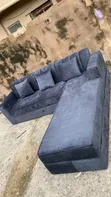 5 Seater Grey Sectional Sofa - 1