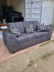 3-Seater Grey Sofa - 2