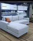 5 Seater Light Grey Sectional Sofa - 2
