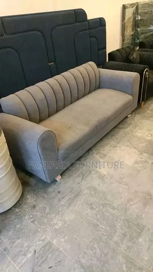 3 Seater Grey Sofa (Modern)