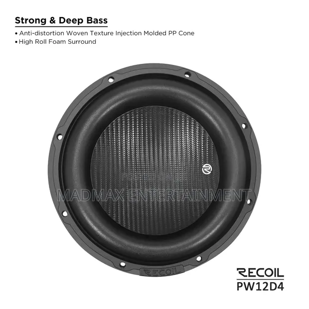 Recoil Audio PW12D4 12" Subwoofer - 1