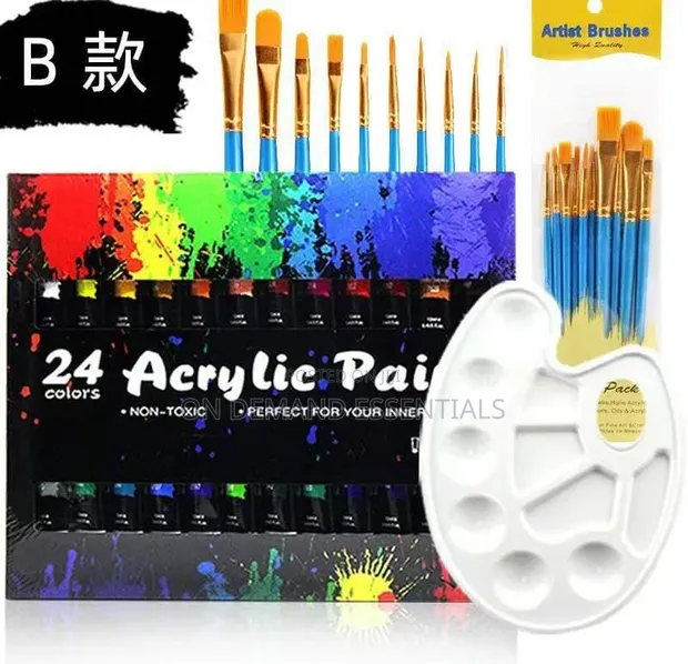 Set ya Rangi za Acrylic - Rangi 24 - 1