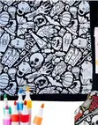 DIY Coloring Blanket with Marker Pens - 1