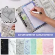 A6 Budget Binder - Marble Effect, Magnetic Buckle - 1