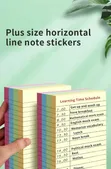 Noti za Kuandika za Rangi 4 Kubwa Zenye Mistari (100 Sheets) - 2