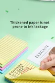 Noti za Kuandika za Rangi 4 Kubwa Zenye Mistari (100 Sheets) - 3