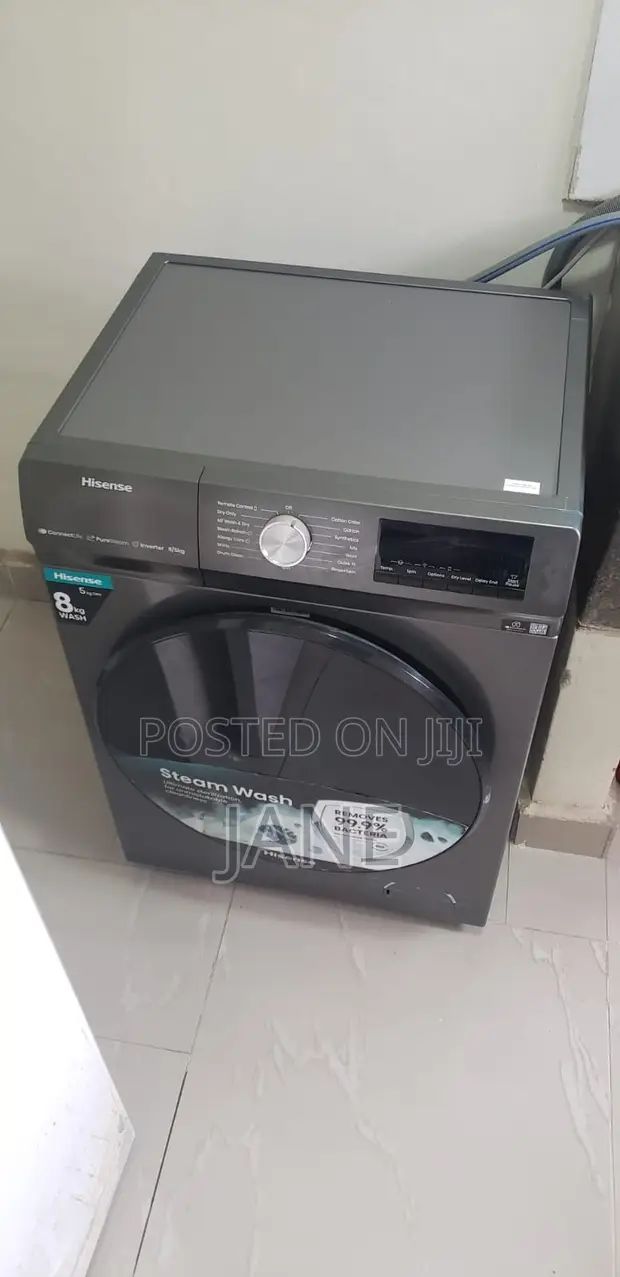 Hisense Mpya 8KG Fully Automatic Front-Load Wash & Dry - 1