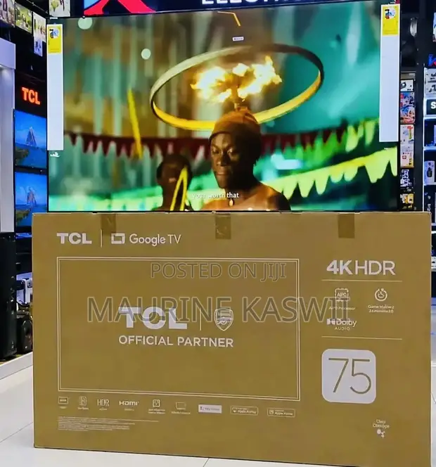 TCL Google Frameless 75" V6D 4K UHD Smart TV - 1