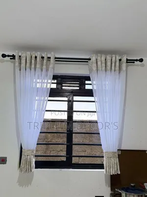 Seti ya Pazia 3 za Jikoni za Sheer