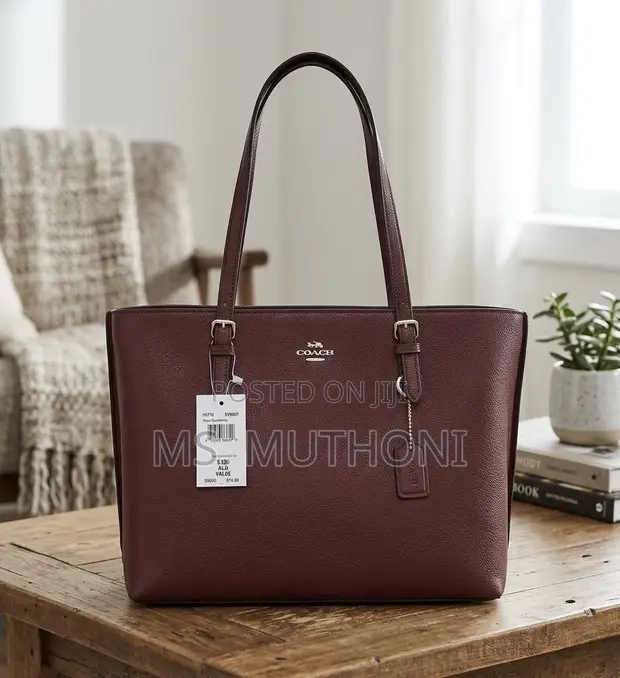 Coach Mollie Tote Bag - Deep Burgundy - 1