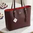Coach Mollie Tote Bag - Burgundy Nzito - 2