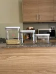 3pc Acrylic Storage Containers with Scoop - 3
