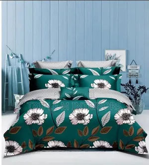 5x6 Flowered Pure Cotton Duvet Cover Set