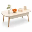 Coffee Table with Inbuilt Storage Drawers - White - 1