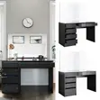 1.2m Imported Modern Black Home Office Desk with Drawer - 1