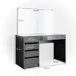 1.2m Imported Modern Black Home Office Desk with Drawer - 2