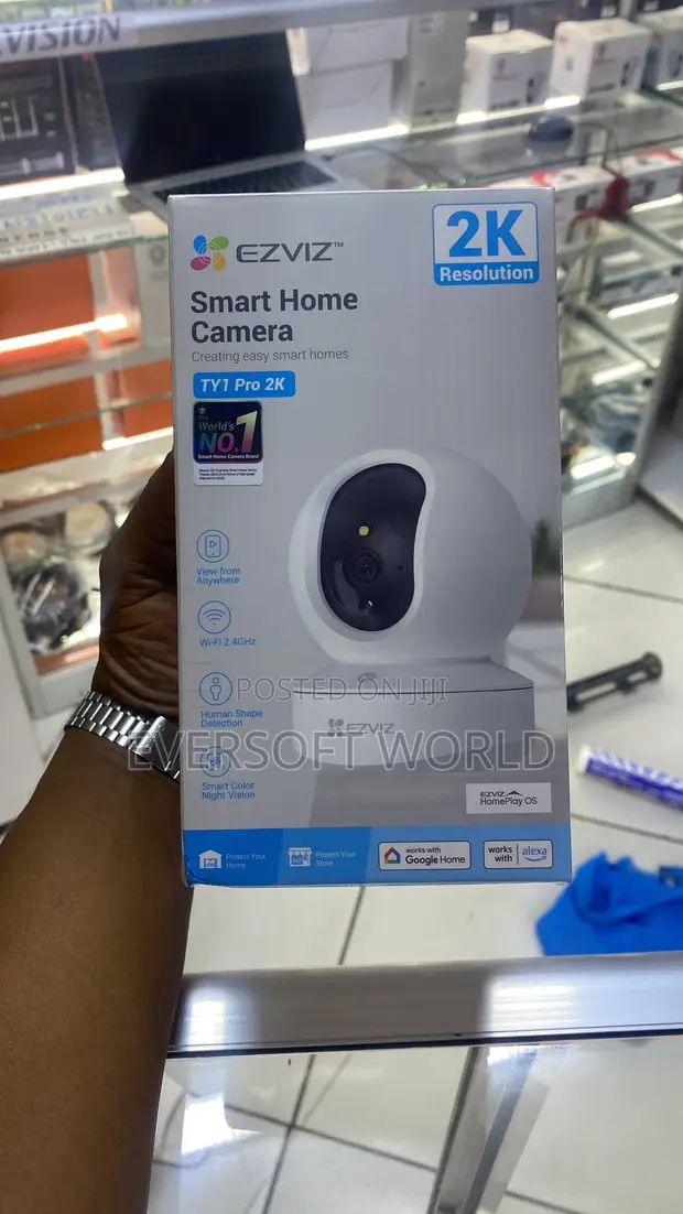 EZVIZ TY1 Pro 2K Smart Pan-and-Tilt Indoor Wi-Fi Security Camera - 1