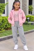 Set ya Nguo za Wasichana (Hoodie na Track Pant) Miaka 7-13 - 2