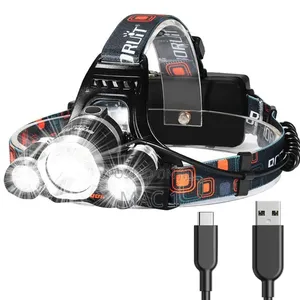 Rechargeable LED Headlamp - Mwanga Mkali wa Kichwa