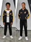 Seti ya Nguo ya Lakers ya Watoto ya Vipande 3 (Miaka 8-15) - 4