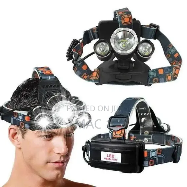 Bright LED Head Torch for Camping & Hiking - 1