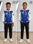 Set ya Tracksuit ya Watoto ya Rangi za Chuo na Varsity (Miaka 7-12) - 1