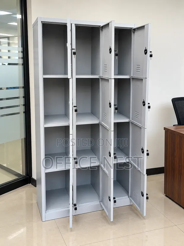 12 Door Steel Office Locker Cabinet - 1