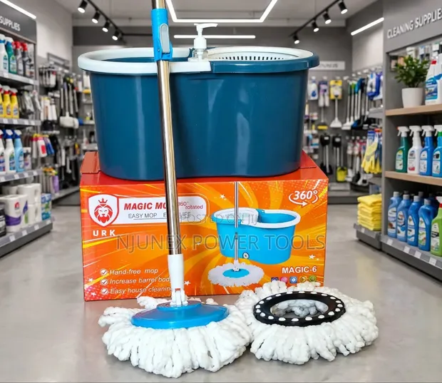 360° Rotating Magic Spin Mop and Bucket Set - 1