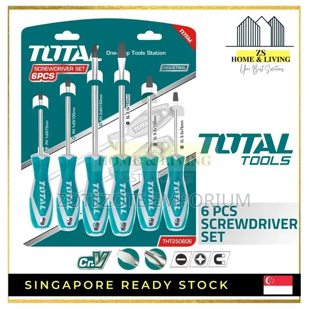 Total 6-Piece Screwdriver Set - 1