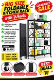 4 Layer Round Storage Rack Trolley - 1