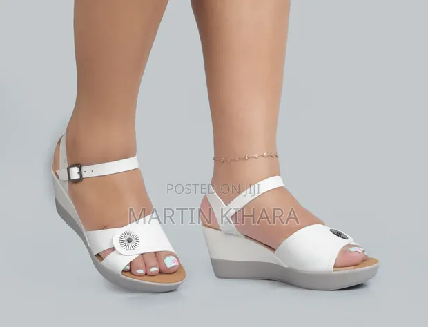 Ladies Leather Wedge Shoes (Sizes 37-41) - 1