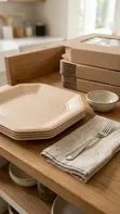 Ceramic Brown Dinner Plate (12") - 1