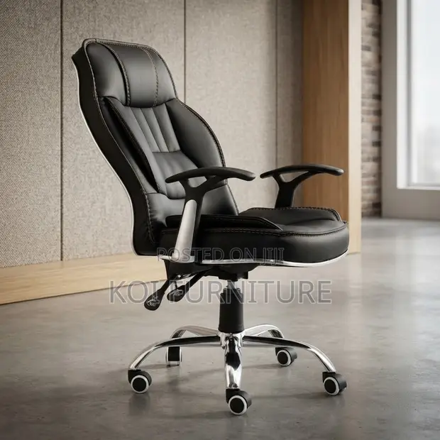 Executive Leather High Back Recliner Office Chair - 1