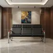 Seti ya Sofa ya Ofisi ya Executive ya Viti 5 - Nyeusi - 4