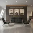 Seti ya Sofa ya Ofisi ya Executive ya Viti 5 - Nyeusi - 5