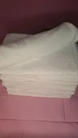 100% Cotton Towels - White, Large - 1