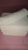 100% Cotton Towels - White, Large - 2
