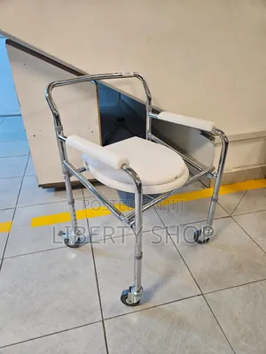 Foldable Commode Chair with Wheels