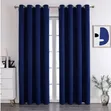 Plain Curtains Set - 3m - 2