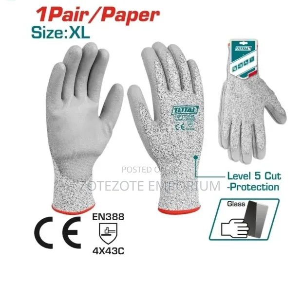 Gloves za Total Zinazokata kwa Ugumu (XL) - 1
