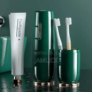 Portable Toothpaste Toothbrush Holder - ABS Bathroom Organizer