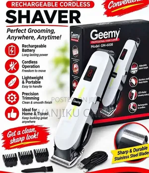 Geemy Shaver Isiyo na Cord, Inayochajiwa