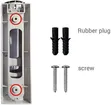 400ml Manual Press Soap Dispenser Wall Mounted Bathroom - 3