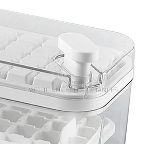 64-Piece Double-Layer Ice Cube Tray & Storage Box - 1