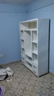 Modern White Wardrobe with Shelves and Drawers - 2