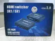 HDMI Switch 3-kwa-1 4K 60Hz na Remote - 2