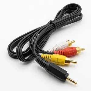 3.5mm TRRS to 3 RCA AV Cable